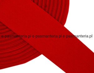 Guma tkana płaska 20mm kol. czerwony