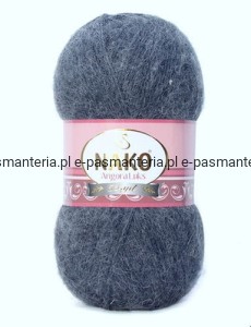 Włóczka NAKO ANGORA LUKS 100g kolor: 3468/grafitowy