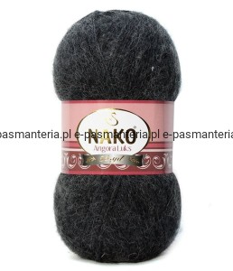 Włóczka NAKO ANGORA LUKS 100g kolor: 23328/grafitowy melańż