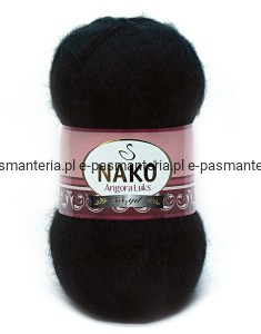 Włóczka NAKO ANGORA LUKS 100g kolor: 217/czarny