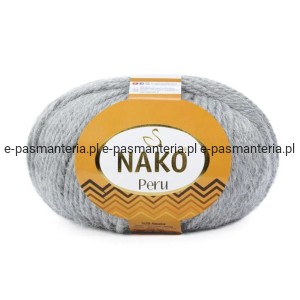 Włóczka NAKO Peru wełna i alpaka kol. 195 jasny popiel