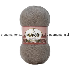Włóczka NAKO ANGORA LUKS 100g kolor: 2000 blady brąz