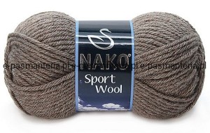 włóczka SPORT WOOL kolor:5667 / jasny brąz