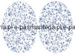 łaty w kwiaty termoprzylepne 2 szt. kol.5741 (niebieskie)     