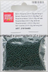 koraliki szklane 2,5mm kol  ciemny zielony 20g 216104460