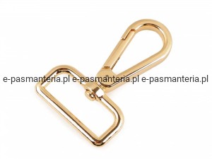 Karabińczyk metalowy 40x60mm kol. złoty