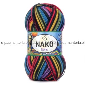 Włóczka skarpetkowa wełniana Nako Boho Desen kol. 82455