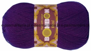 Włóczka BonBon Kristal 100gr kol. 98290 / fioletowy