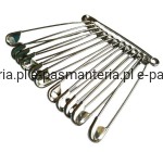 agrafki stalowe srebrne 3" 50mm 12szt