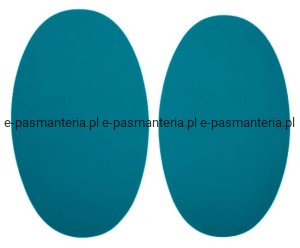 łaty poliestrowe 2 szt. kol.218 turkusowy termoprzylepne 