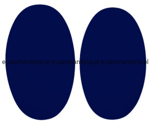 łaty poliestrowe 2 szt. kol.251 ciemny chabrowy  termoprzylepne