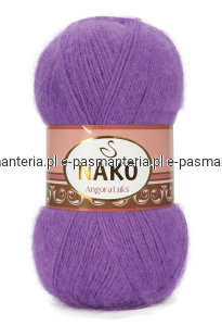 Włóczka NAKO ANGORA LUKS 100g kolor: 13864 / fioletowy