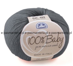 włóczka DMC 100% BABY  kol. 122 / popielaty