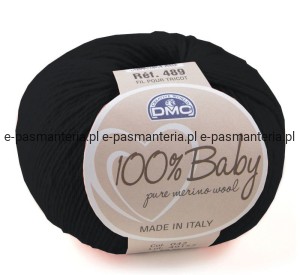 włóczka DMC 100% BABY  kol. 02 / czarny