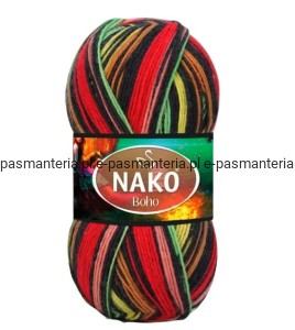 Włóczka skarpetkowa wełniana Nako Boho Desen kol. 82231