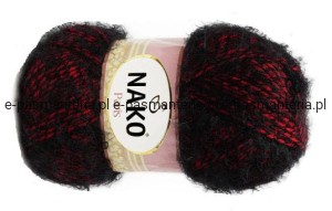 włóczka NAKO PARIS kol. 21306 / czarno-czerwony