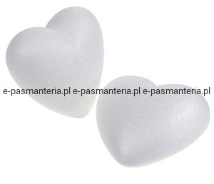serce styropianowe średnie 7,5cm x 4cm