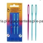 igły do wełny plastikowe 3szt PONY 14026