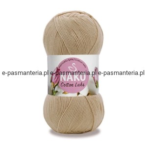 WŁÓCZKA NAKO COTTON LUKS 100gr kol. 97582 /ciemny beż 