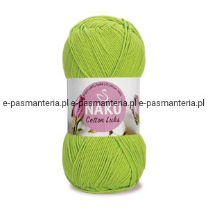 WŁÓCZKA NAKO COTTON LUKS 100gr kol. 97567 /jasny zielony