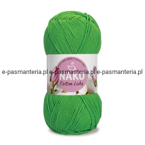 WŁÓCZKA NAKO COTTON LUKS 100gr kol. 97571 /zielony 