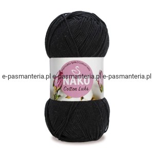 WŁÓCZKA NAKO COTTON LUKS 100gr kol. 97568 /czarny
