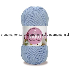 WŁÓCZKA NAKO COTTON LUKS 100gr kol. 97565 /błękitny