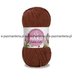 WŁÓCZKA NAKO COTTON LUKS 100gr kol. 97556 /brązowy