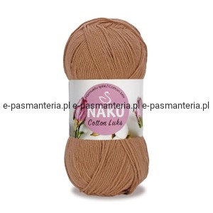 WŁÓCZKA NAKO COTTON LUKS 100gr kol. 97557 /karmelowy