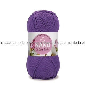 WŁÓCZKA NAKO COTTON LUKS 100gr kol. 97560 /fioletowy