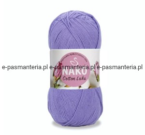 WŁÓCZKA NAKO COTTON LUKS 100gr kol. 97558 /jasny fioletowy