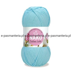 WŁÓCZKA NAKO COTTON LUKS 100gr kol. 97564 /jasny niebieski