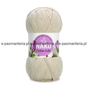 WŁÓCZKA NAKO COTTON LUKS 100gr kol. 97544 /jasny beż