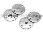 zatrzaski metalowe 40L srebrne 25mm 2szt