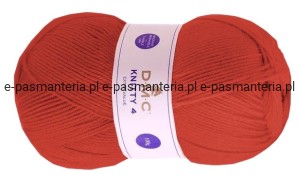 WŁÓCZKA DMC KNITTY 4 KOL. 617 / CZERWONY PASTELOWY