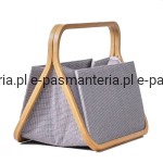 torba na przybory dziewiarskie/ krawieckie  PRYM 612556  "tkanina + bambus"