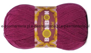 Włóczka BonBon Kristal 100gr kol. 98262 / ciemna fuksja
