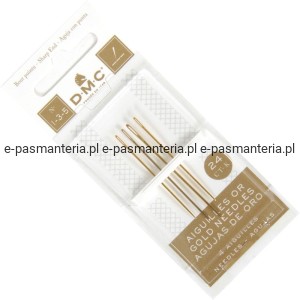 igły do haftu ostre pozłacane 1-3-5" DMC 6132/6 .