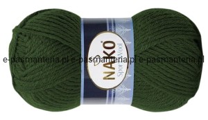 włóczka SPORT WOOL kolor: 14431 / zieleń wojskowa