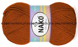 WŁÓCZKA ANTI-PILLING NAKO ELIT BABY 100 kol. 3411 rudy