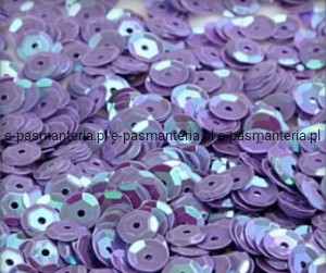 Cekiny FI 6mm,  kol. wrzosowy mieniący 1100szt "26" 