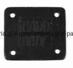 etykieta skórzana "hand made" 01 czarny 32x38mm w2