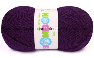 włóczka Bonbon Ince 100gr kol. 98232 / śliwkowy