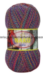 Włóczka skarpetkowa wełniana Nako Boho Desen kol. 87725