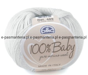 włóczka DMC 100% BABY  kol. 121 / jasny popielaty