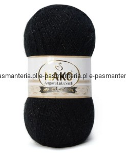 Włóczka ANGORA LUKS SIMLI 100g kolor: 217 /czarny