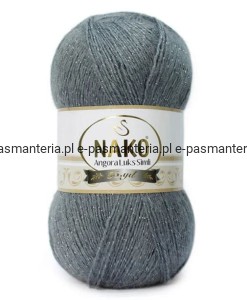 Włóczka ANGORA LUKS SIMLI 100g kolor: 3468 /ciemny popiel