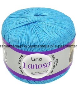 włóczka LANOSOS LINO kol. 916 / niebieski