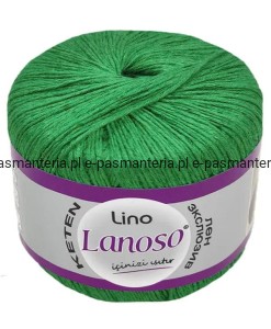 włóczka LANOSOS LINO kol. 920 / zielony