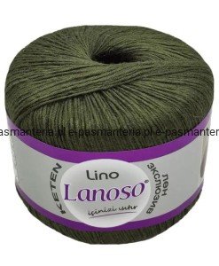 włóczka LANOSOS LINO kol. 912 / khaki